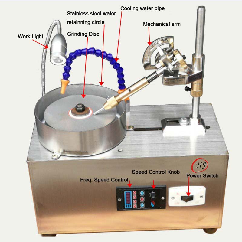 Speed Control Gemstone Faceting Machine