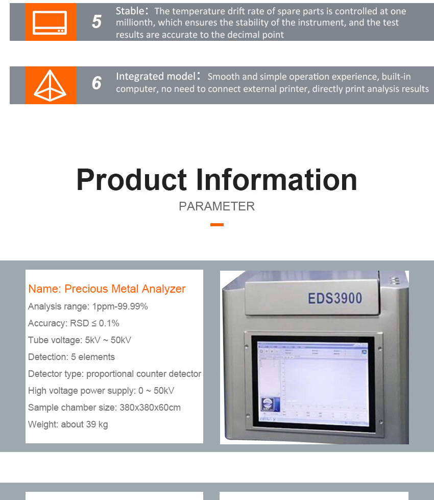 XRF Spectrometer Gold Analyzer