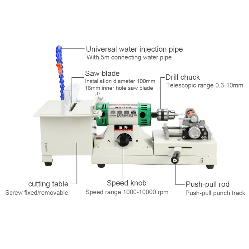 Stone Cutting Machine with Drilling Device