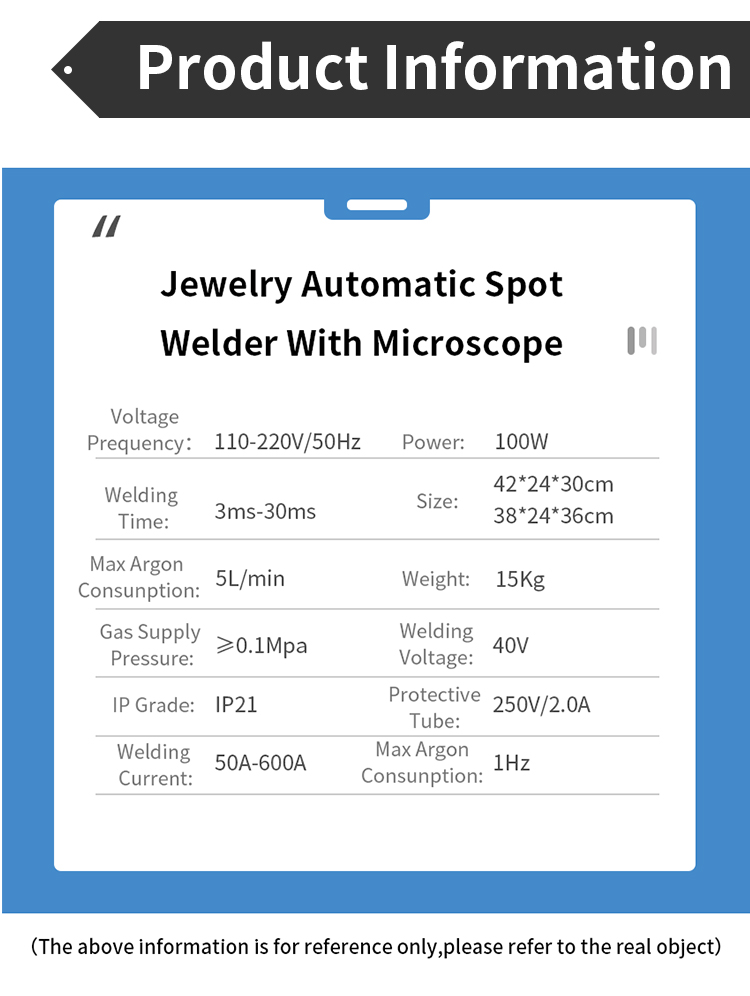 Jewelry Argon Spot Welder with Microscope and Goggle