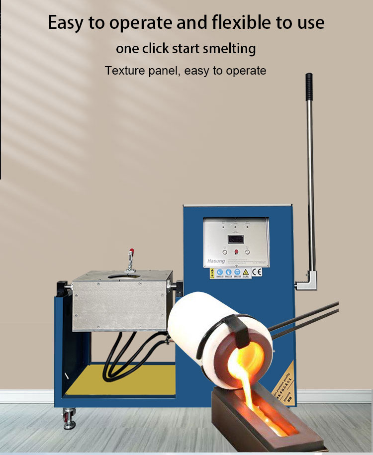 Tilting Induction Melting Machine 15kg 20kg 30kg 50kg