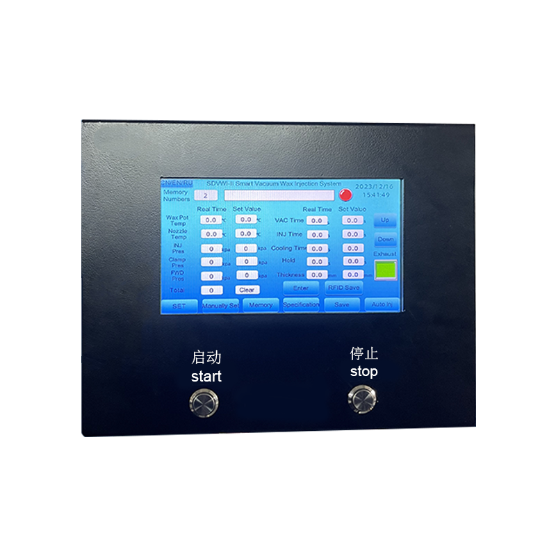 Smart Vacuum Wax Injector Touch Panel